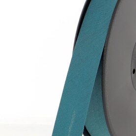 Biais polycoton 20 mm au mètre - Bleu canard (979)