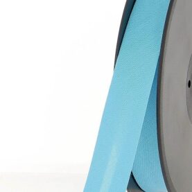 Biais polycoton 20 mm au mètre - Bleu ciel (869)