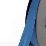 Biais polycoton 20 mm au mètre - Bleu France (871)