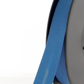 Biais polycoton 20 mm au mètre - Bleu France (871)