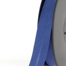 Biais polycoton 20 mm au mètre - Bleu jean (942)