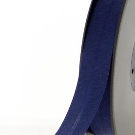 Biais polycoton 20 mm au mètre - Bleu marine (915)