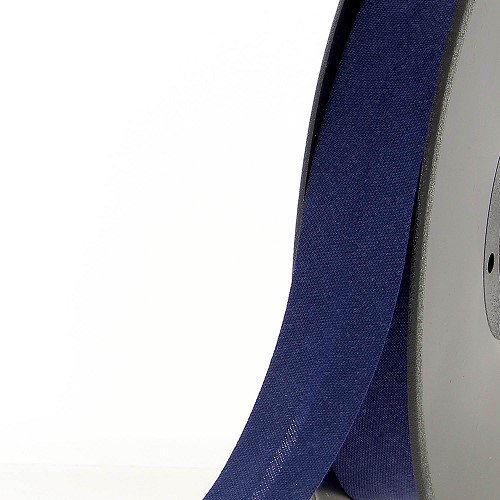 Biais polycoton 20 mm au mètre - Bleu marine (915) Biais polycoton 20 mm au mètre - Bleu marine (915)