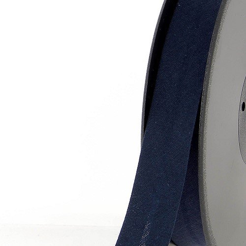 Biais polycoton 20 mm au mètre - Bleu nuit (972) Biais polycoton 20 mm au mètre - Bleu nuit (972)