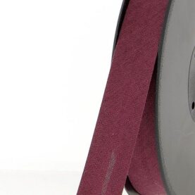 Biais polycoton 20 mm au mètre - Bordeaux (830)