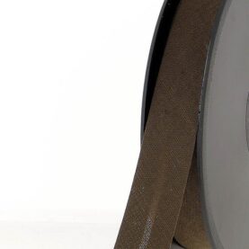 Biais polycoton 20 mm au mètre - Chocolat (817)