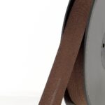 Biais polycoton 20 mm au mètre - Chocolat foncé (988)