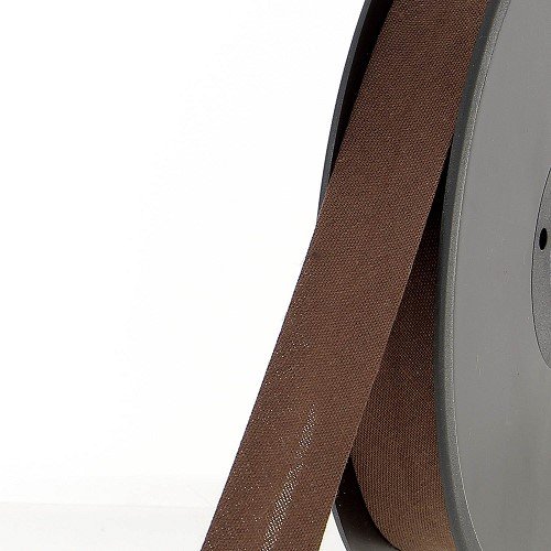 Biais polycoton 20 mm au mètre - Chocolat foncé (988) Biais polycoton 20 mm au mètre - Chocolat foncé (988)