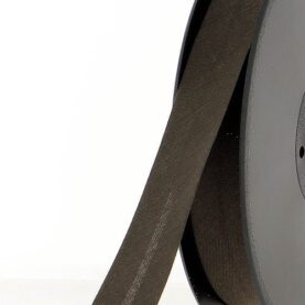 Biais polycoton 20 mm au mètre - Ébène (917)