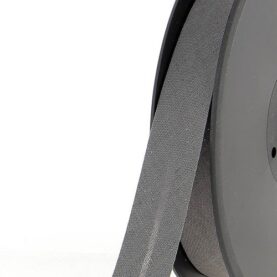 Biais polycoton 20 mm au mètre - Gris moyen (891)