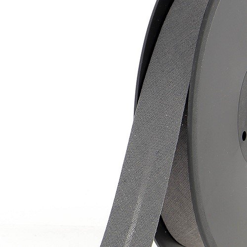 Biais polycoton 20 mm au mètre - Gris moyen (891) Biais polycoton 20 mm au mètre - Gris moyen (891)