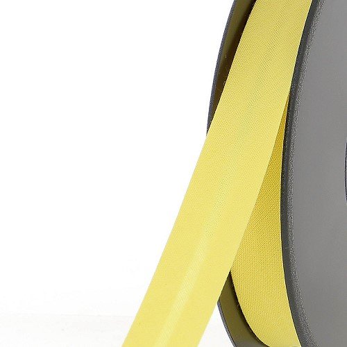 Biais polycoton 20 mm au mètre - Jaune citron (822) Biais polycoton 20 mm au mètre - Jaune citron (822)