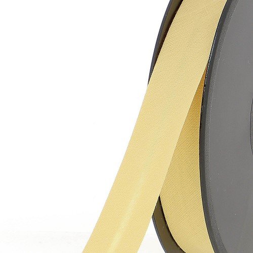 Biais polycoton 20 mm au mètre - Jaune paille (810) Biais polycoton 20 mm au mètre - Jaune paille (810)