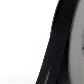 Biais polycoton 20 mm au mètre - Noir (901)