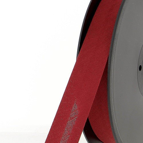 Biais polycoton 20 mm au mètre - Rouge carmin (984) Biais polycoton 20 mm au mètre - Rouge carmin (984)