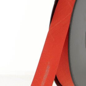Biais polycoton 20 mm au mètre - Rouge vermillon (814)