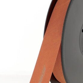 Biais polycoton 20 mm au mètre - Terracotta orangé (938)