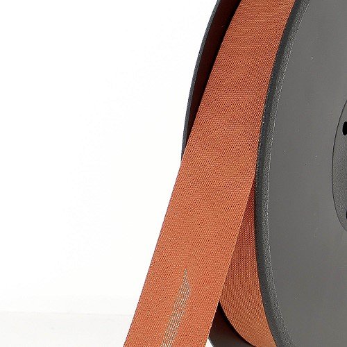 Biais polycoton 20 mm au mètre - Terracotta orangé (938) Biais polycoton 20 mm au mètre - Terracotta orangé (938)