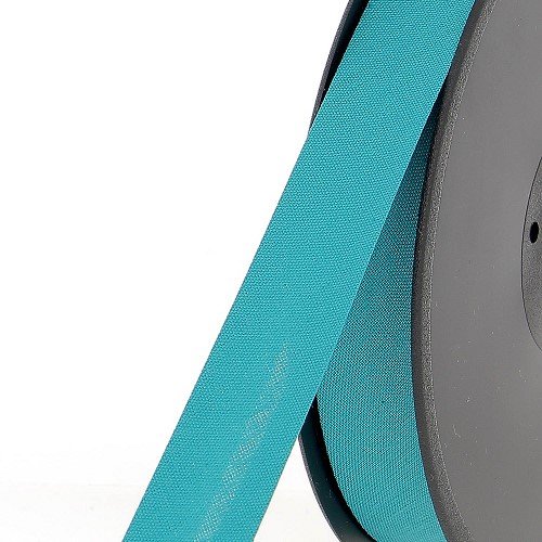 Biais polycoton 20 mm au mètre - Turquoise (955) Biais polycoton 20 mm au mètre - Turquoise (955)