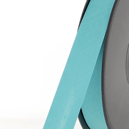 Biais polycoton 20 mm au mètre - Turquoise clair (853) Biais polycoton 20 mm au mètre - Turquoise clair (853)