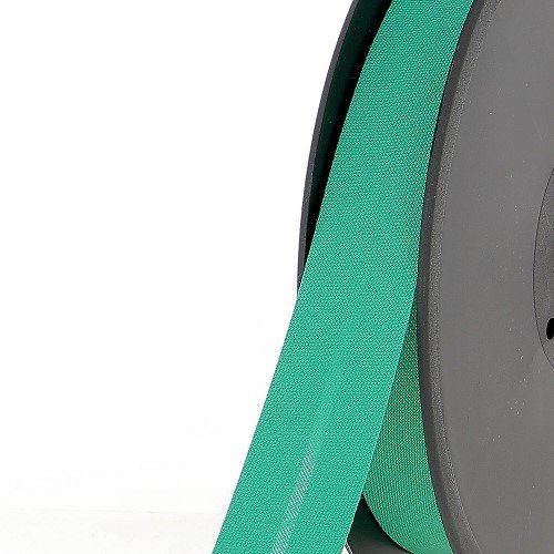 Biais polycoton 20 mm au mètre - Vert émeraude (976) Biais polycoton 20 mm au mètre - Vert émeraude (976)