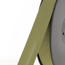 Biais polycoton 20 mm au mètre - Vert olive foncé (928)