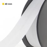Biais polycoton 40 mm au mètre - Blanc (902)