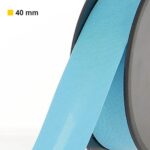 Biais polycoton 40 mm au mètre - Bleu ciel (869)