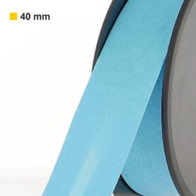 Biais polycoton 40 mm au mètre - Bleu ciel (869)