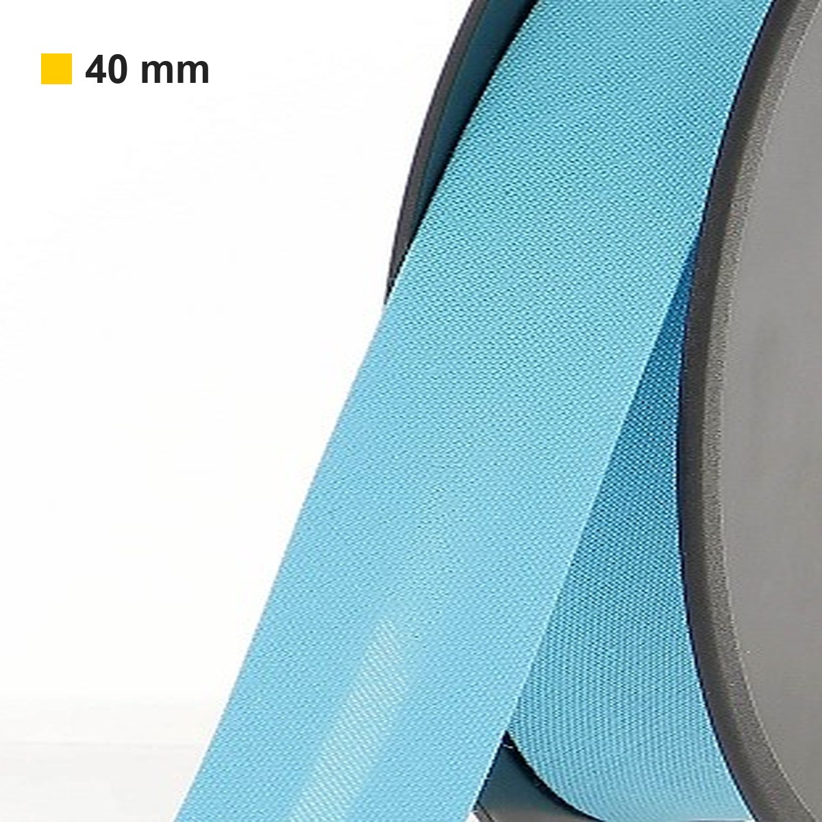 Biais polycoton 40 mm au mètre - Bleu ciel (869) Biais polycoton 40 mm au mètre - Bleu ciel (869)