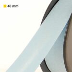 Biais polycoton 40 mm au mètre - Bleu glacier (804)
