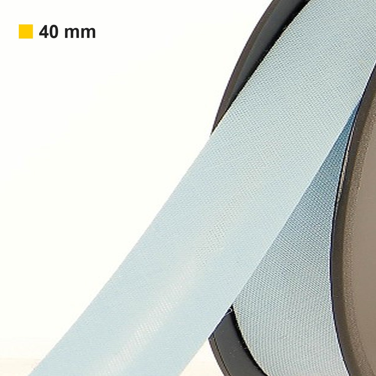Biais polycoton 40 mm au mètre - Bleu glacier (804) Biais polycoton 40 mm au mètre - Bleu glacier (804)