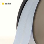 Biais polycoton 40 mm au mètre - Bleu layette (904)