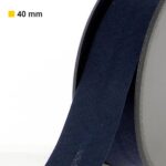 Biais polycoton 40 mm au mètre - Bleu nuit (972)