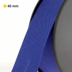 Biais polycoton 40 mm au mètre - Bleu roi foncé (913)