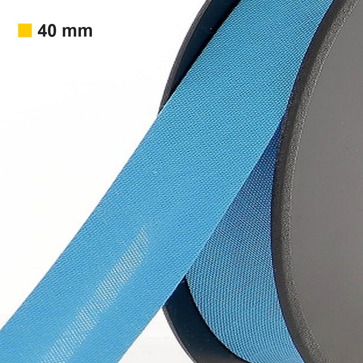 Biais polycoton 40 mm au mètre - Bleu turquoise (916) Biais polycoton 40 mm au mètre - Bleu turquoise (916)