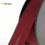Biais polycoton 40 mm au mètre - Bordeaux foncé (930)