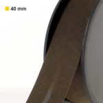 Biais polycoton 40 mm au mètre - Chocolat (817)