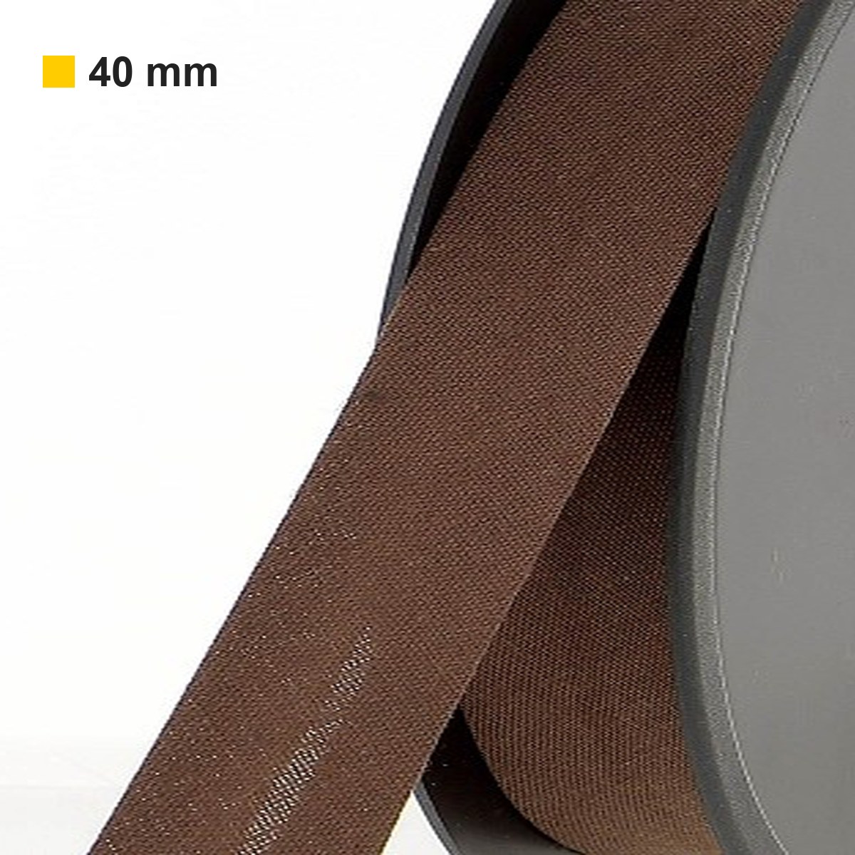 Biais polycoton 40 mm au mètre - Chocolat foncé (988) Biais polycoton 40 mm au mètre - Chocolat foncé (988)