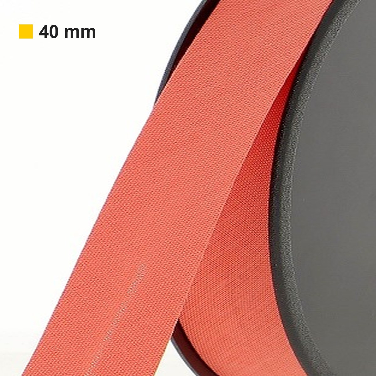 Biais polycoton 40 mm au mètre - Corail (940) Biais polycoton 40 mm au mètre - Corail (940)