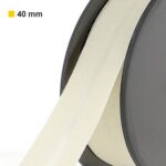 Biais polycoton 40 mm au mètre - Crème (956)
