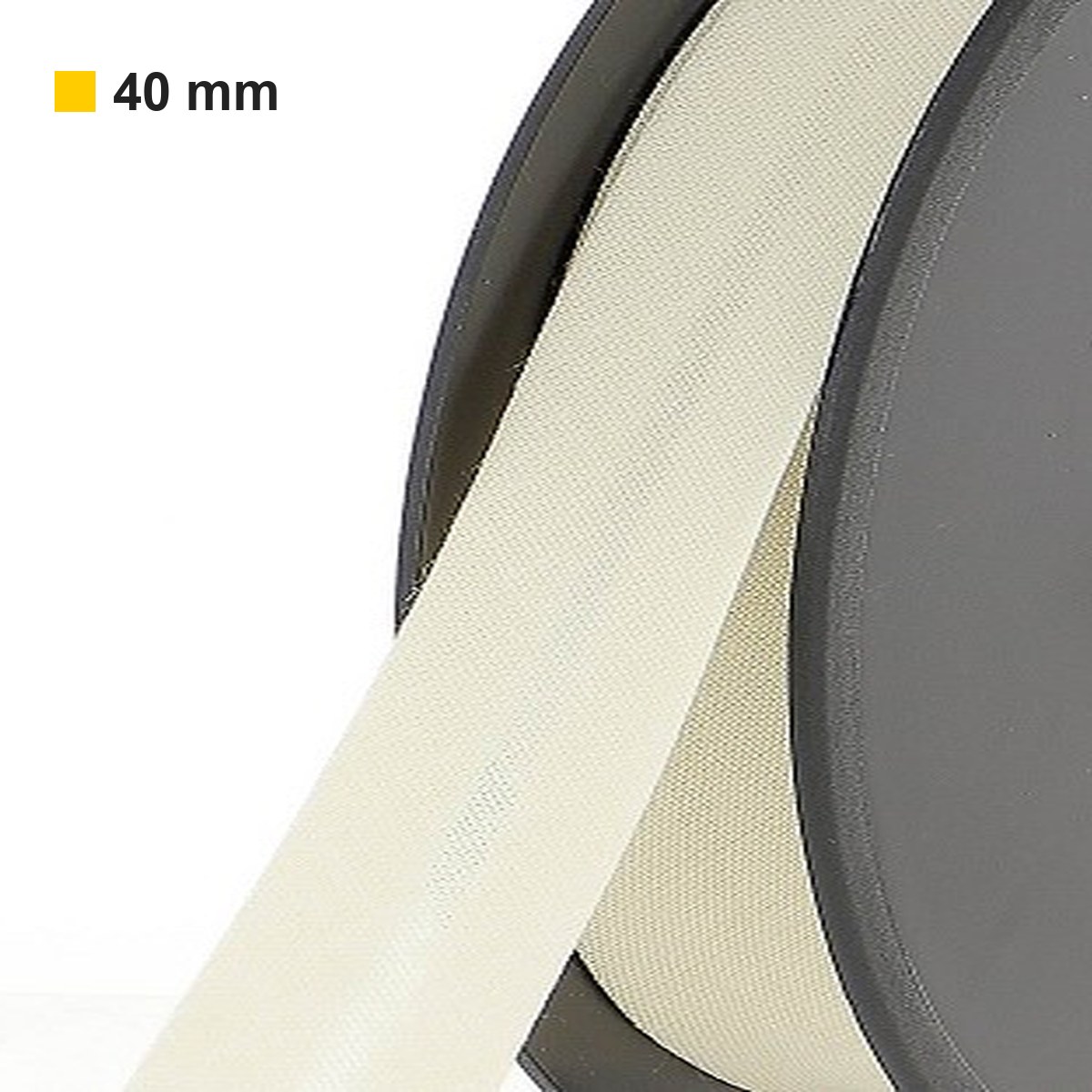 Biais polycoton 40 mm au mètre - Crème (956) Biais polycoton 40 mm au mètre - Crème (956)