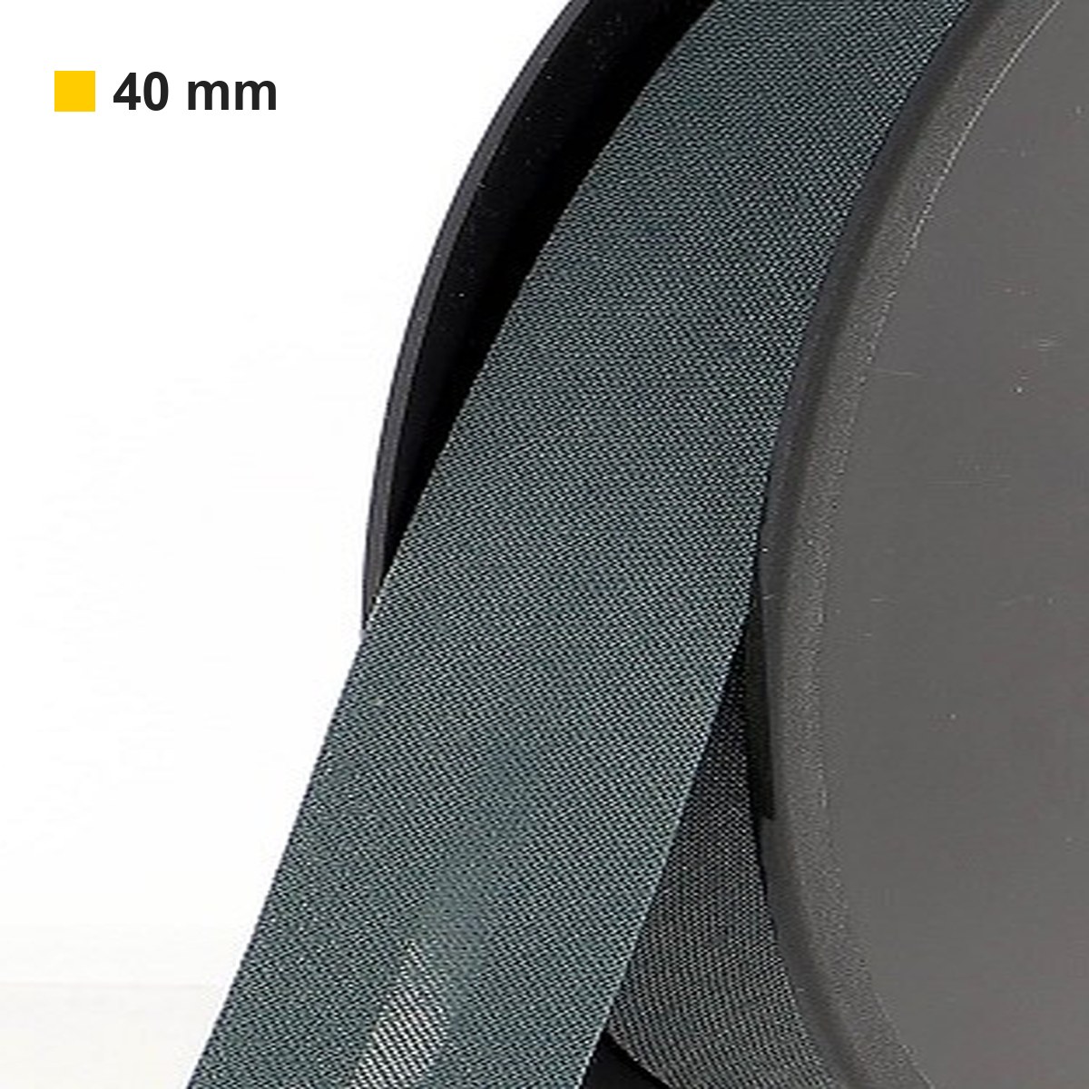 Biais polycoton 40 mm au mètre - Gris anthracite (968) Biais polycoton 40 mm au mètre - Gris anthracite (968)