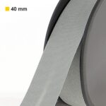Biais polycoton 40 mm au mètre - Gris argent (987)