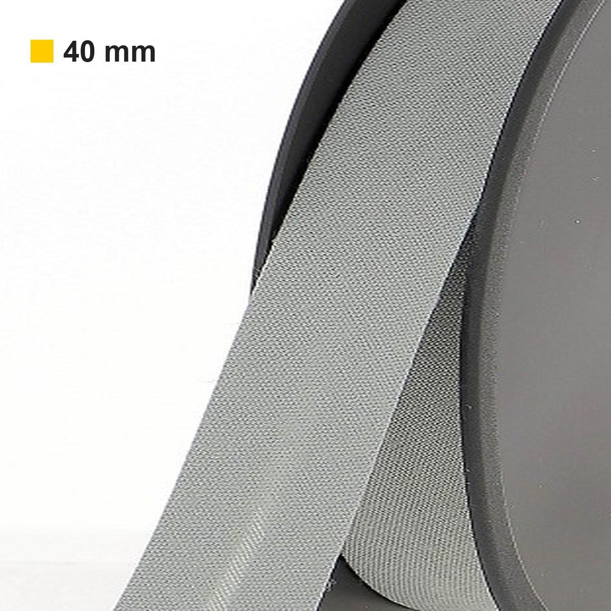 Biais polycoton 40 mm au mètre - Gris argent (987) Biais polycoton 40 mm au mètre - Gris argent (987)