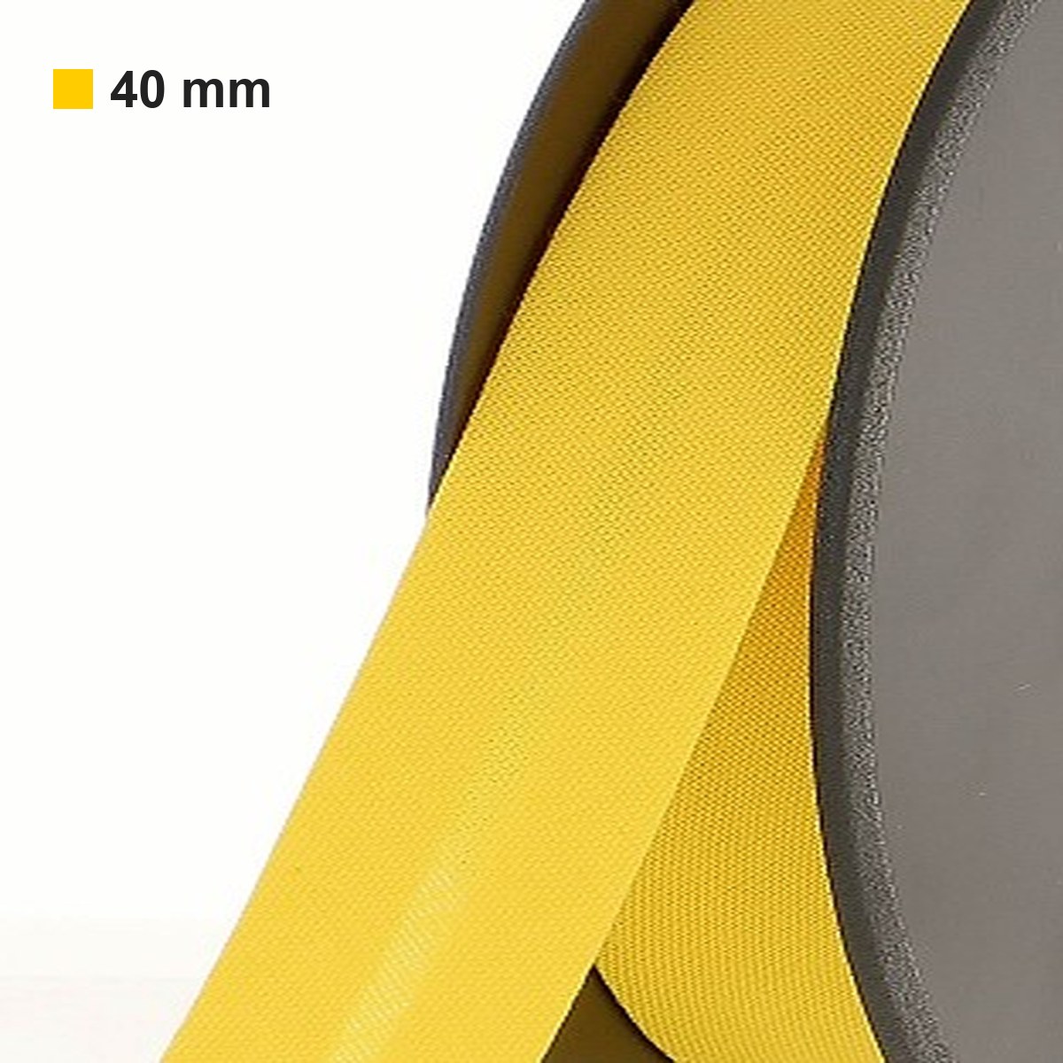 Biais polycoton 40 mm au mètre - Jaune tournesol (922) Biais polycoton 40 mm au mètre - Jaune tournesol (922)