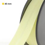Biais polycoton 40 mm au mètre - Jaune vanille (909)