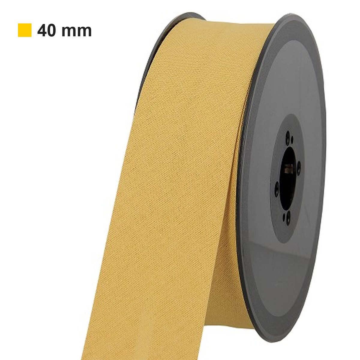 Biais polycoton 40 mm au mètre - Ocre (837) Biais polycoton 40 mm au mètre - Ocre (837)