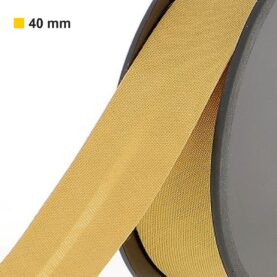 Biais polycoton 40 mm au mètre - Ocre doré (954)