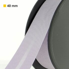 Biais polycoton 40 mm au mètre - Parme (908)